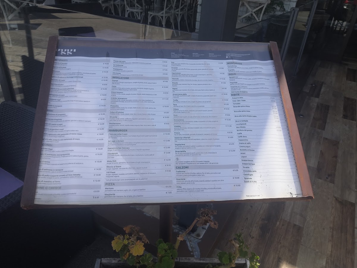 Oggi Pizza & Restaurant Menu - Image 4